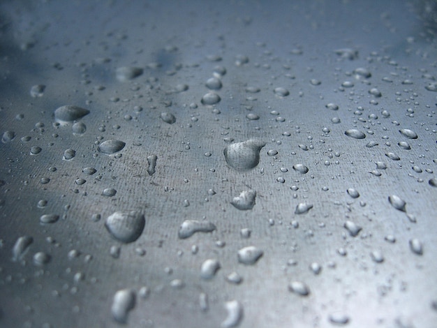 Foto wassertropfen auf glas