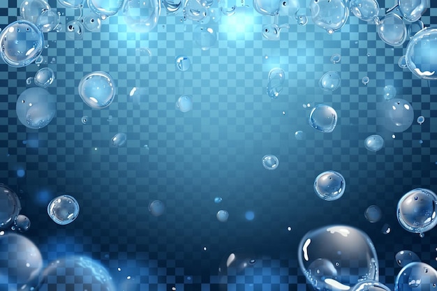 Wassertropfen auf transparentem Hintergrund