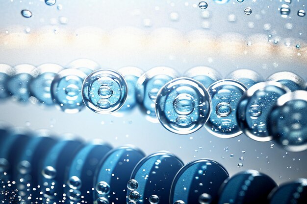 Wassertropfen, Blasenpartikel, glänzend, Business-Technologie, Hintergrund, Design, Material, Tapete