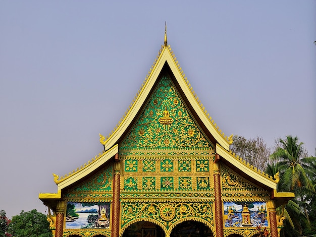 El Wat antiguo en Vientiane Laos