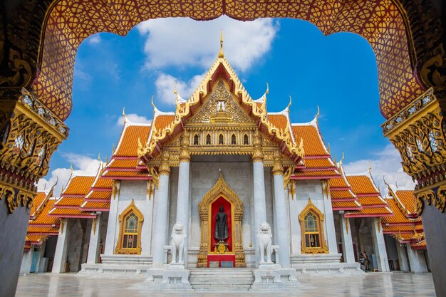 Wat Benchamabophit Dusit Wanaram in Bangkok in Thailand