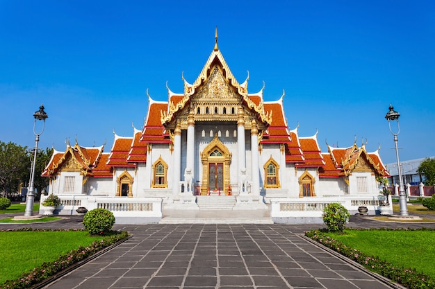 Wat Benchamabophit Dusitvanaram-Tempel in Bangkok, Thailand. Auch als Marmortempel bekannt.