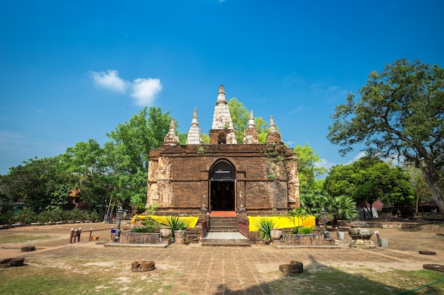 Wat Chet Yot, atração do turista do templo sete do pagode A em Chiang Mai, Tailândia.