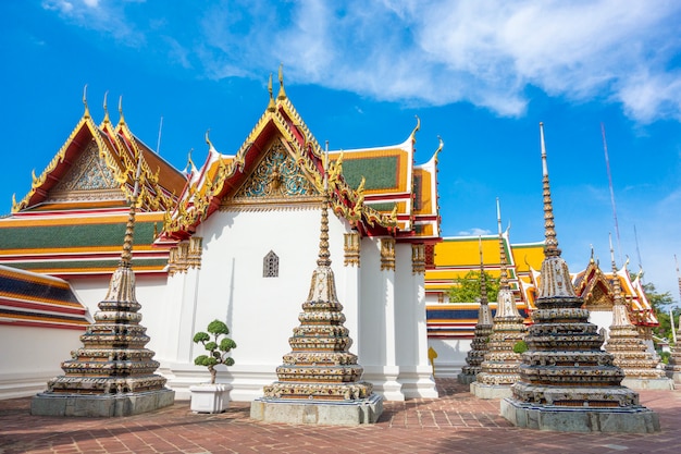 Wat Pho ist der berühmteste Tempel Thailands für Touristen in Bangkok, Thailand