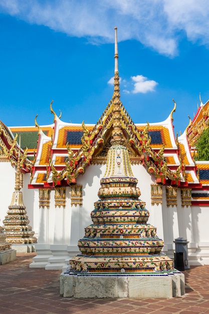 Wat Pho ist der berühmteste Tempel Thailands für Touristen in Bangkok, Thailand