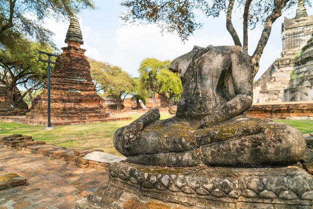 Wat Phra Sri Sanphet Tempel im Bezirk Sukhothai Historical Park, ein UNESCO-Weltkulturerbe in Ayutthaya, Thailand