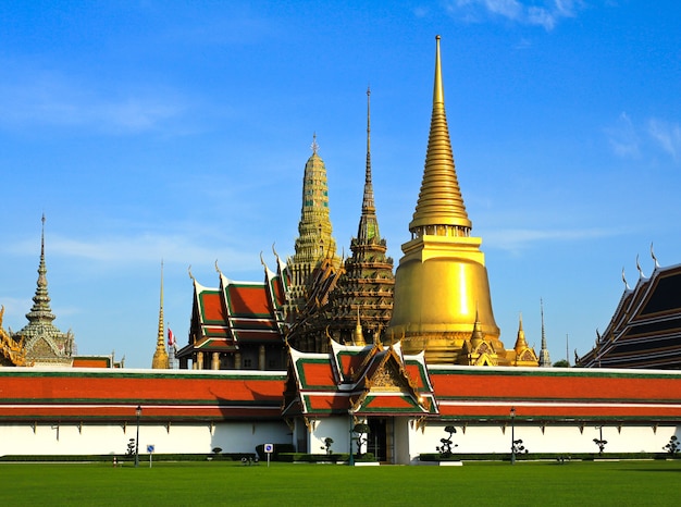 Wat pra kaew, Grand palace, Bangkok, Tailândia.