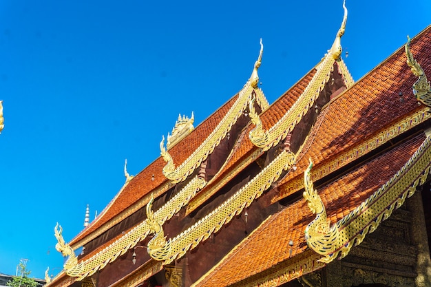 Wat Sum Pow in der Provinz Chiang Mai, alter Tempel. - Bild