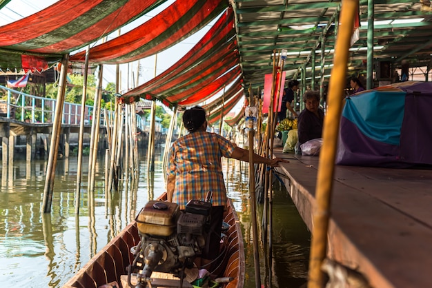 Wat Takien Floating Market in Nonthaburi Thailand