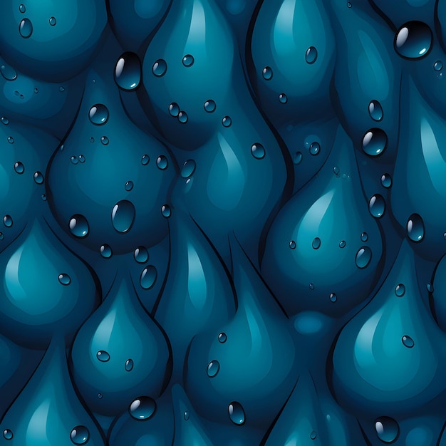 Water Drops Seamless Pattern