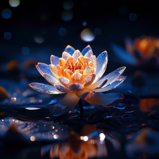 Foto water lily in the light ki-generiert