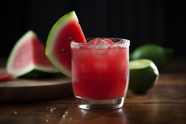 Watermelon Margarita Eine fruchtige Variante einer traditionellen Margarita