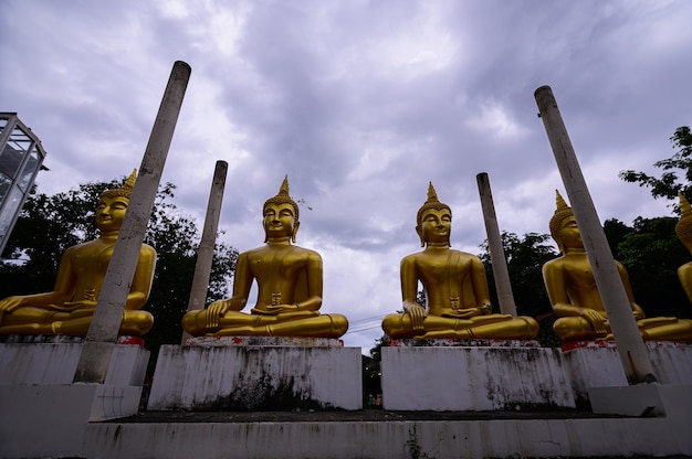 Watpapromyan buddhistischer Tempel Respekt, beruhigt den Geist. in Thailand, Provinz Chachoengsao