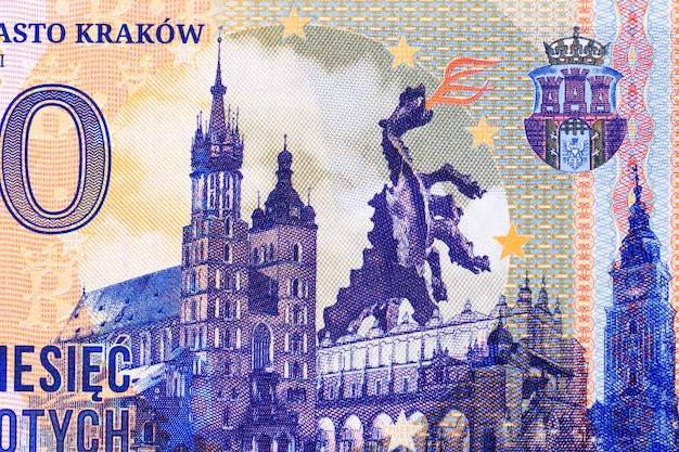 Wawel-Drachenstatue in Krakau aus Geld