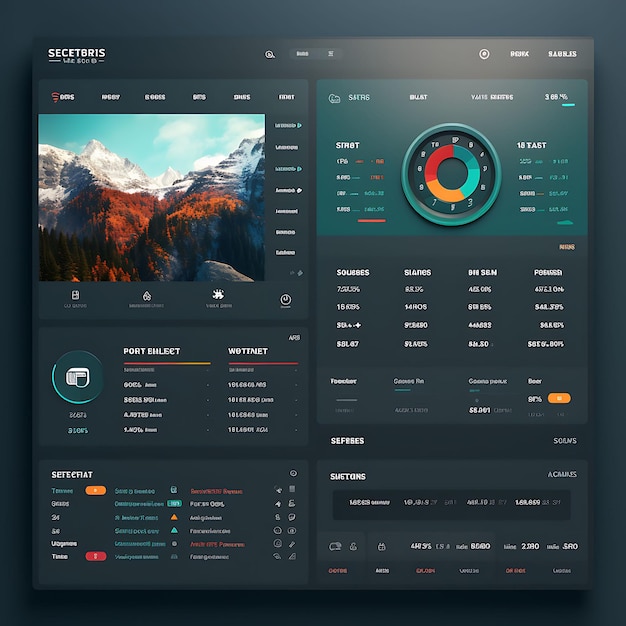 Foto web dashboard opções trading dashboard personalizável com opções cadeia um conceito idéia design arte