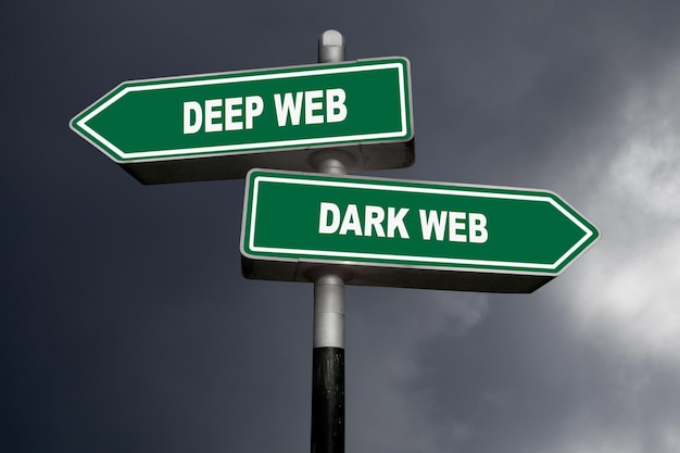 Web profunda o web oscura Señales de dirección