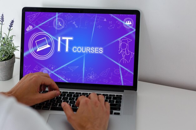Webinar de capacitación en habilidades de aprendizaje electrónico Concepto de tecnología de Internet empresarial
