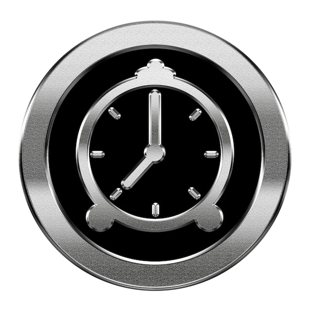 Wecker-Symbol Silber