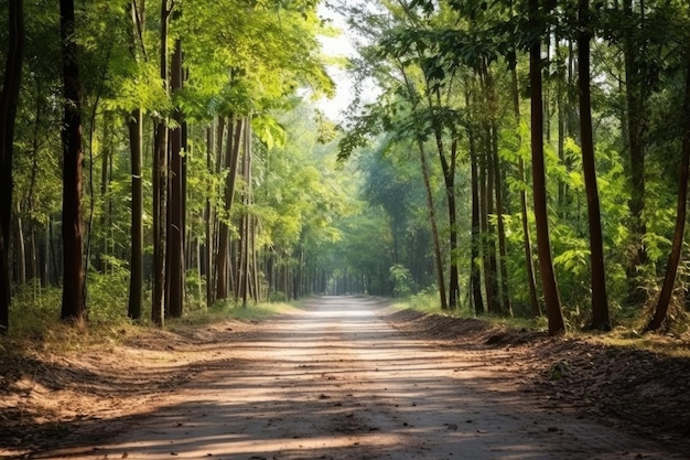 Weg durch den Sommerwald