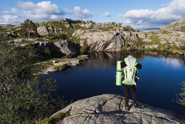 Weg Preikestolen, Norwegen