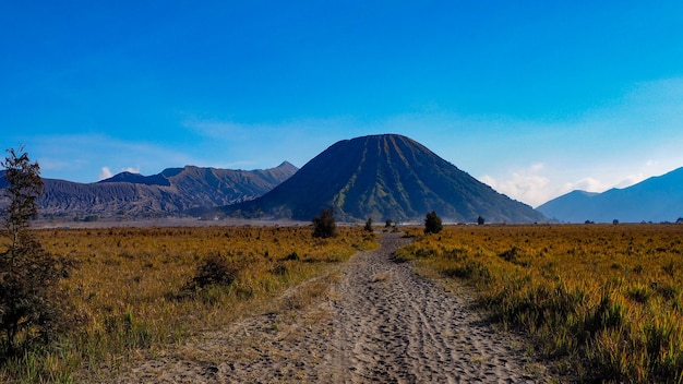 Foto weg zum bromo-vulkan