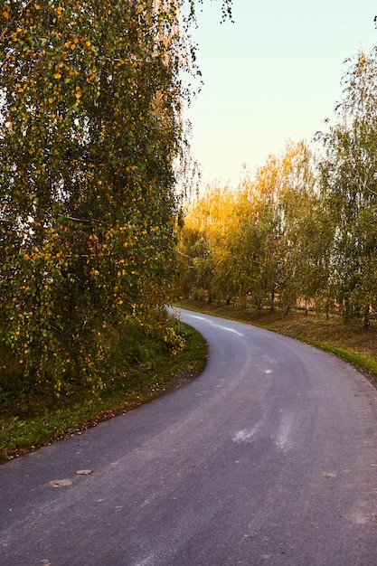 Weg zum Sonnenuntergang