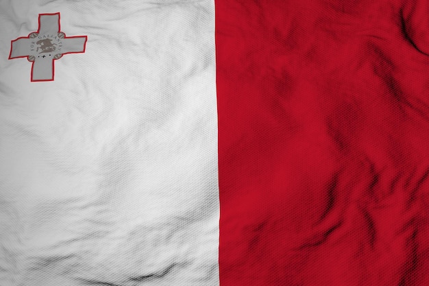 Wehende Flagge von Malta in 3D-Rendering