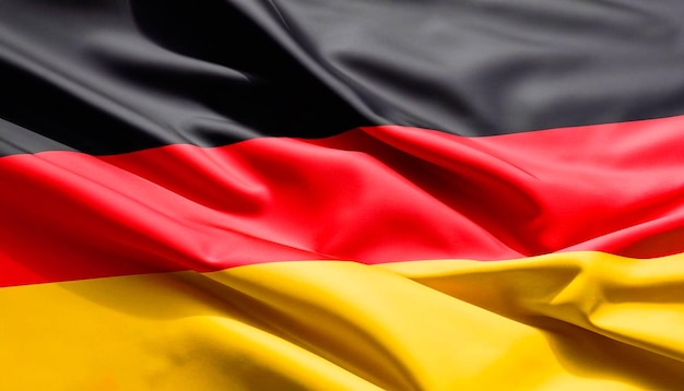 Wehende Nationalflagge Deutschlands