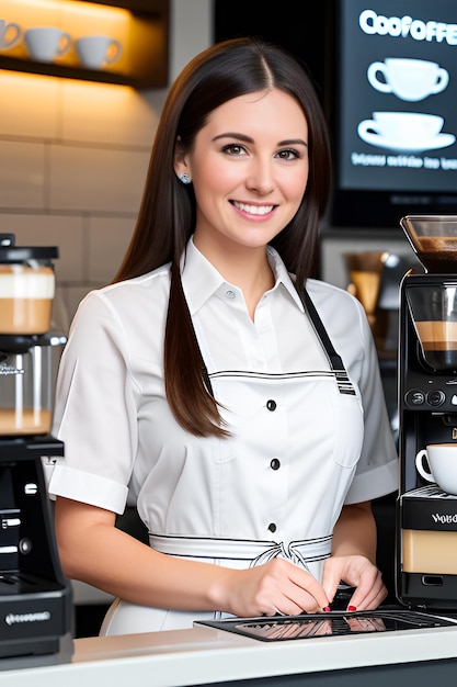 weibliche Barista