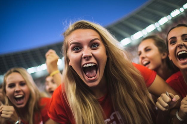 weibliche Fußballfans