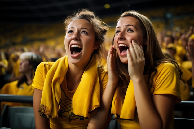 Weibliche Fußballfans