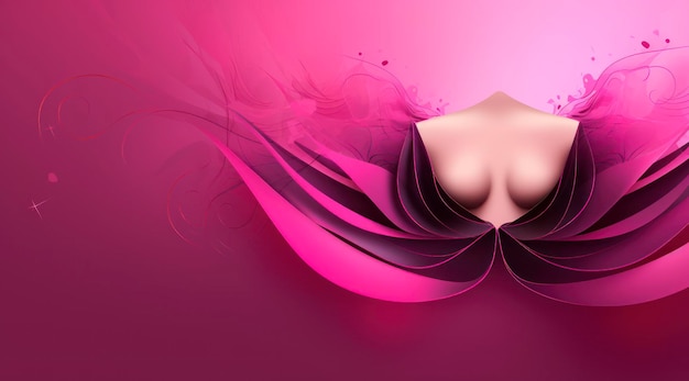 weiblicher Körperteil auf rosa Hintergrund