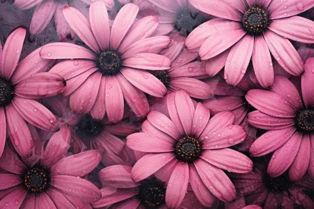 Foto weiche pastellrosa blüten in seidentextilblättern erzeugen sie ai