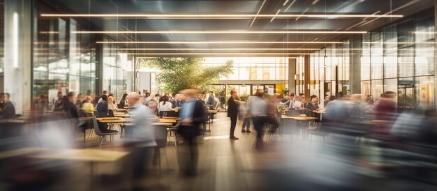 Foto weiche, verschwommene menschen treffen sich am tisch