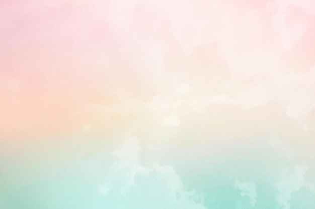 Foto weiche wolke und himmel mit pastellfarbenen gradienten und grunge papiertexturen abstrakter naturhintergrund