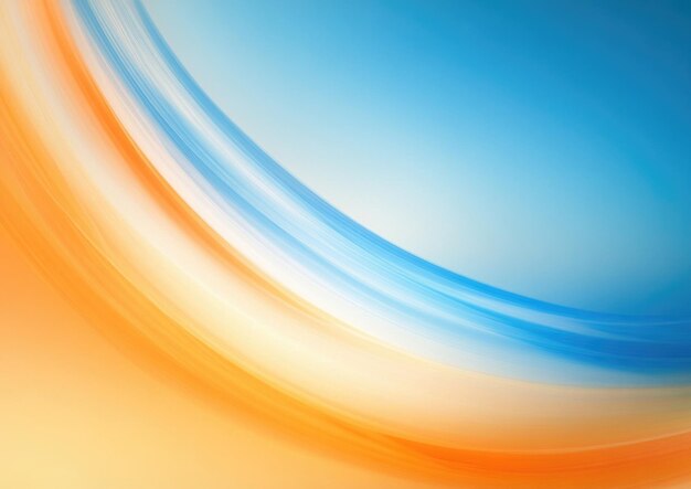 Weicher Gradient Blau-Orange-Farben-Übergänge Weiß-Hintergrund