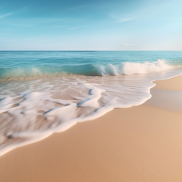 Weicher Sand und blaues Wasser, wunderschöner Strand