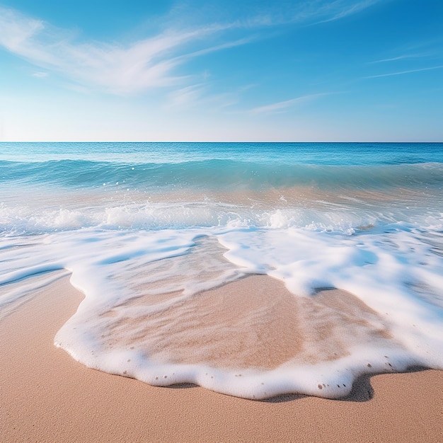 Weicher Sand und blaues Wasser, wunderschöner Strand