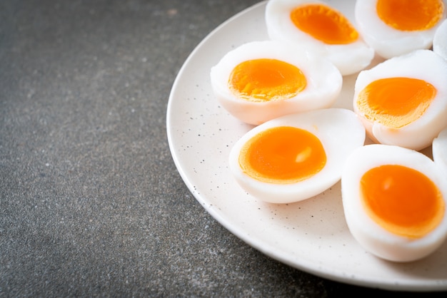Foto weichgekochte eier