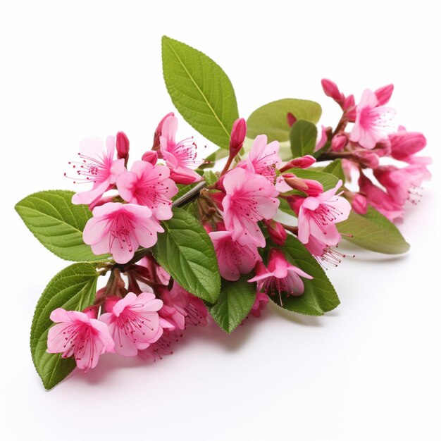 Weigela mit weißem Hintergrund in hoher Qualität ultra hd