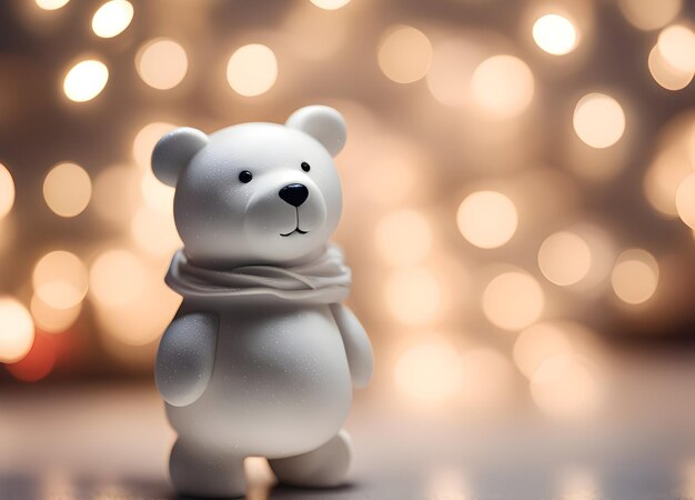 Weihnachten 3D-Teddybär-Charakter