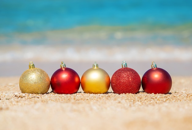 Weihnachten am Strand. Reisen.