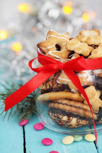 Weihnachten behandelt verschiedene Formen im Glas