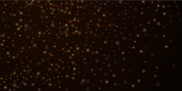 Weihnachten fallender Schnee Hintergrund Subtile fliegende Schneeflocken und Sterne Festliche Winter-Silber-Schneeflocke-Overlay-Vorlage Vektor-Illustration