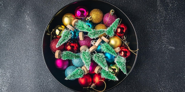 weihnachten hintergrund urlaub frohes neues weihnachtsbaum mahlzeit essen auf dem tisch kopie raum