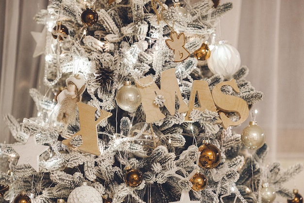 Weihnachten hintergrund weihnachtsfeier weihnachtsbaum geschmückter weihnachtsbaum
