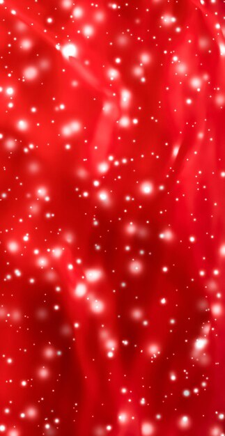 Weihnachten, Neujahr und Valentinstag, roter abstrakter Hintergrund, Feiertagskartendesign, glänzender Schneeglitter als Wintersaison-Verkaufskulisse für Luxus-Beauty-Marke