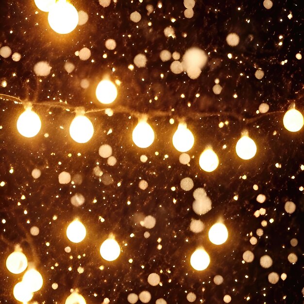 Foto weihnachten winter weihnachten schneefall flocken birne licht golden