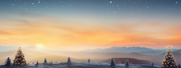 Weihnachten Winterlandschaft Hintergrund Schneewald Kopierraum Illustration für Web-Poster-Banner