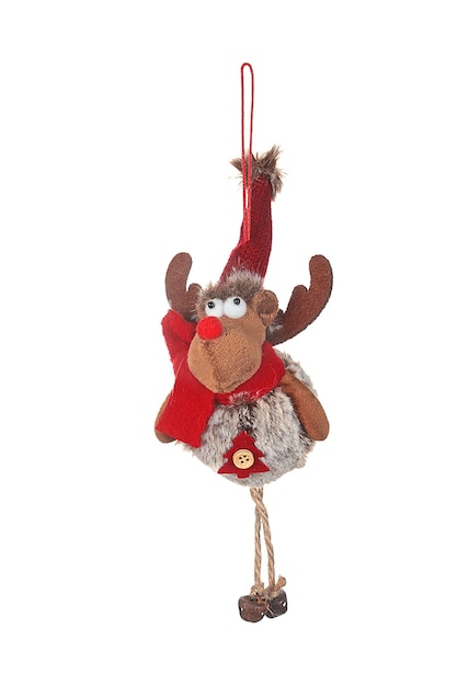 Weihnachtliches Gadget zum Aufhängen am Weihnachtsbaum mit Weihnachtsmannfiguren, Weihnachtskrippe, Schlitten